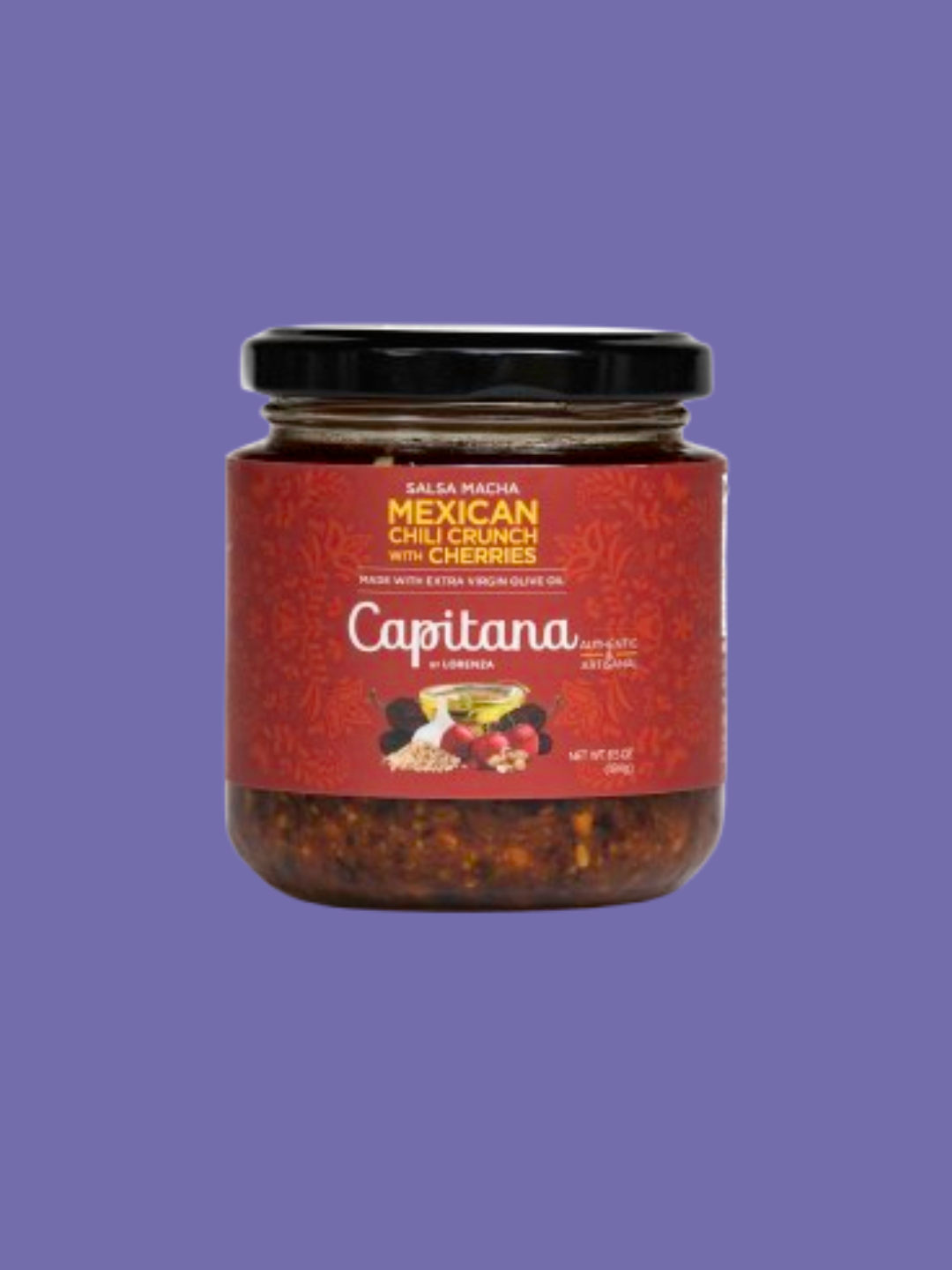 Salsa Macha with Cherries